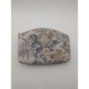 Vintage Grandma Floral‎ Makeup Cosmetic Bag Vinyl Lined
